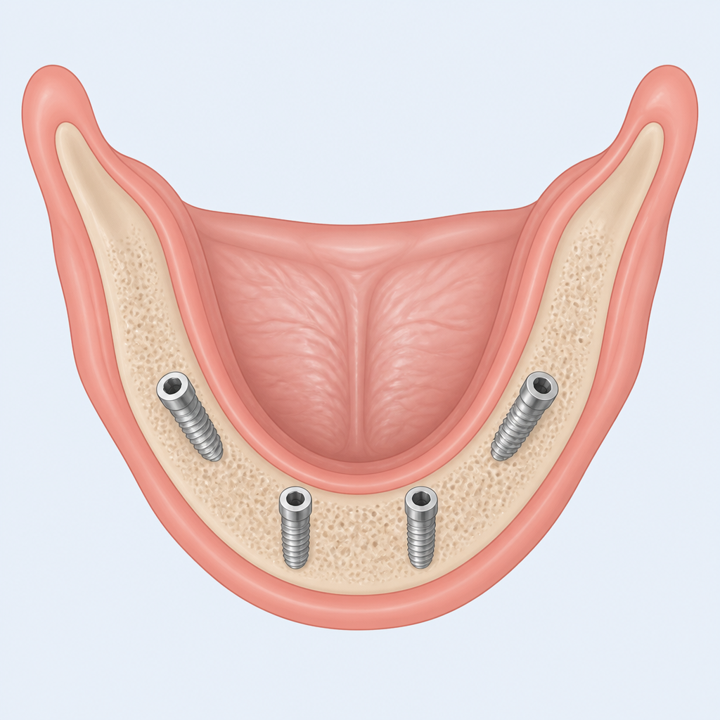 Implant Supported Overdenture (All on 4)